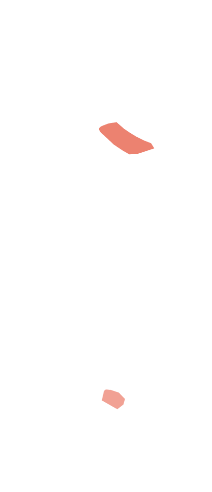 Two illustrated white sheets of paper with small red markings, floating on a transparent background in a vertical arrangement